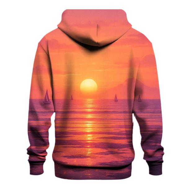 Coral Horizon Mirage designer hoodies