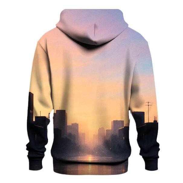 Lavender City Fade custom hoodies