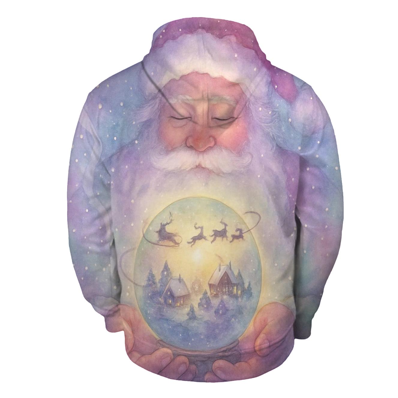 Pocket Planet Santa custom hoodies