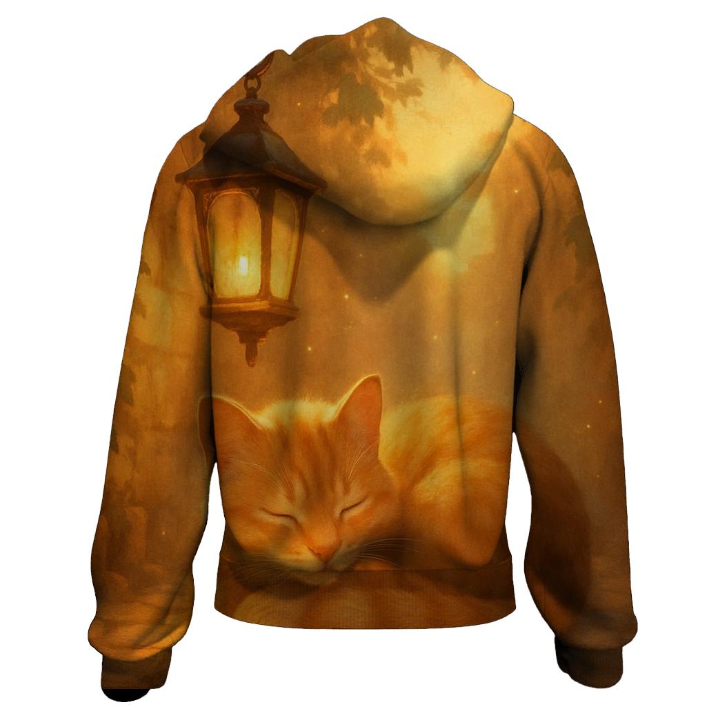 Cozy Lantern Alley Cat designer hoodies