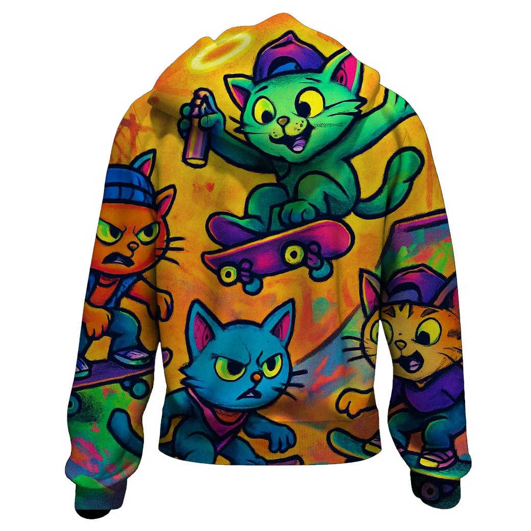 Skater Punk Alley Kittens hoodie designs
