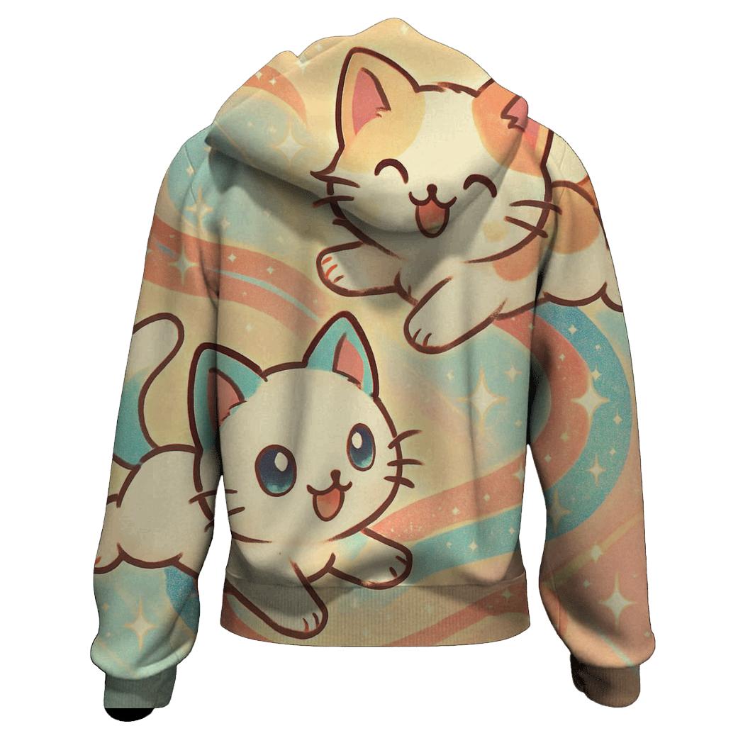 Star Trail Playful Pair zip-up hoodies