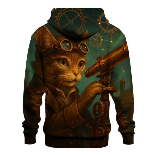 Clockwork Astronomer Cat hoodie trends