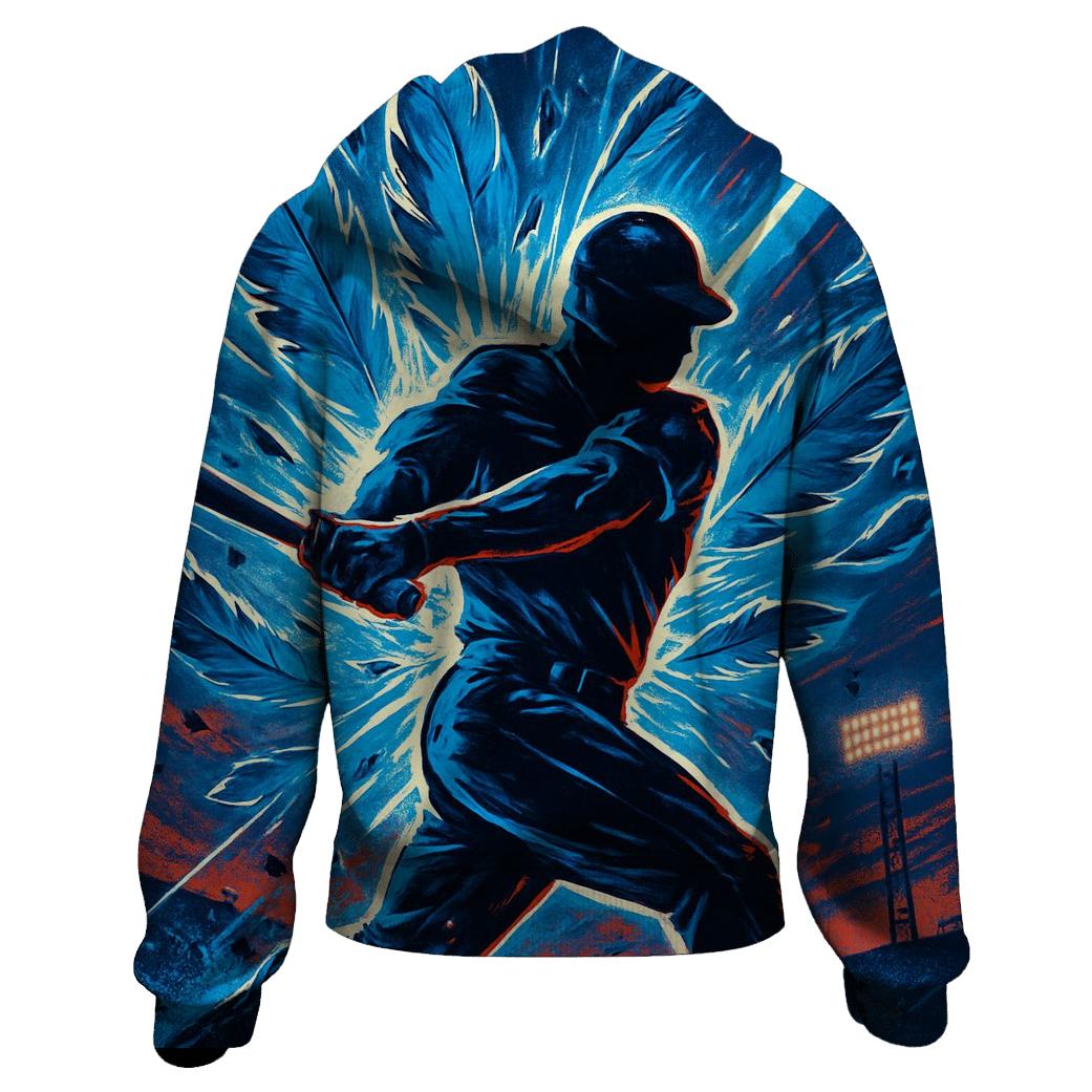 Fierce Batter With Blue Jays Power lightweight hoodies