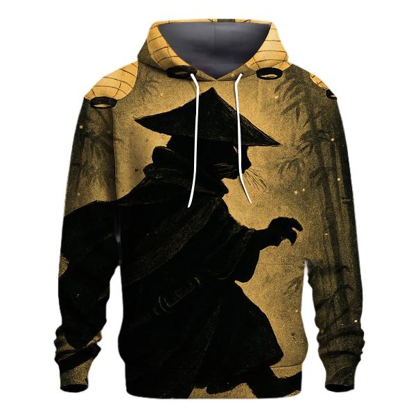 Samurai Lantern Night Cat heavyweight hoodies