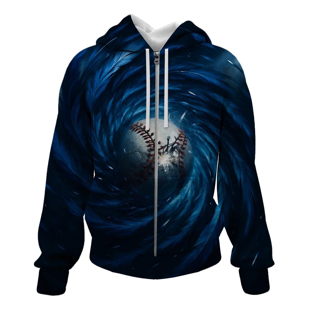 Blue Jays Feather Storm graphic hoodies