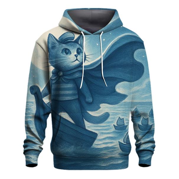Moonlight Sailor Cat Fleet custom hoodies