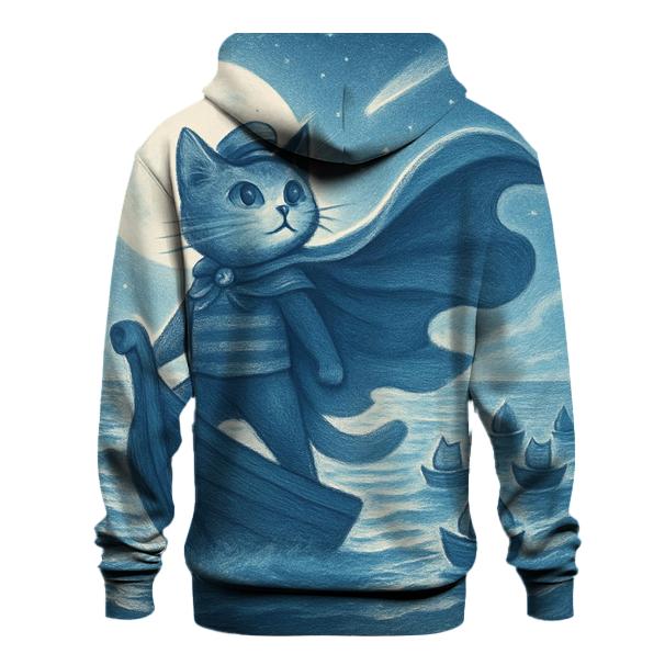 Moonlight Sailor Cat Fleet custom hoodies