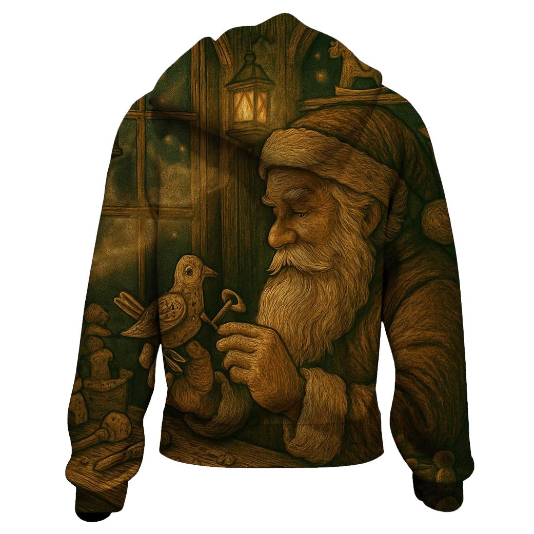 Woodland Toymaker Santa hoodie styles