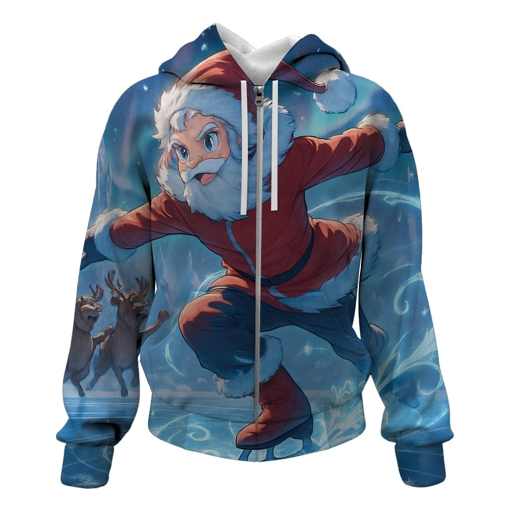 Frostbound Skate Santa hoodie trends