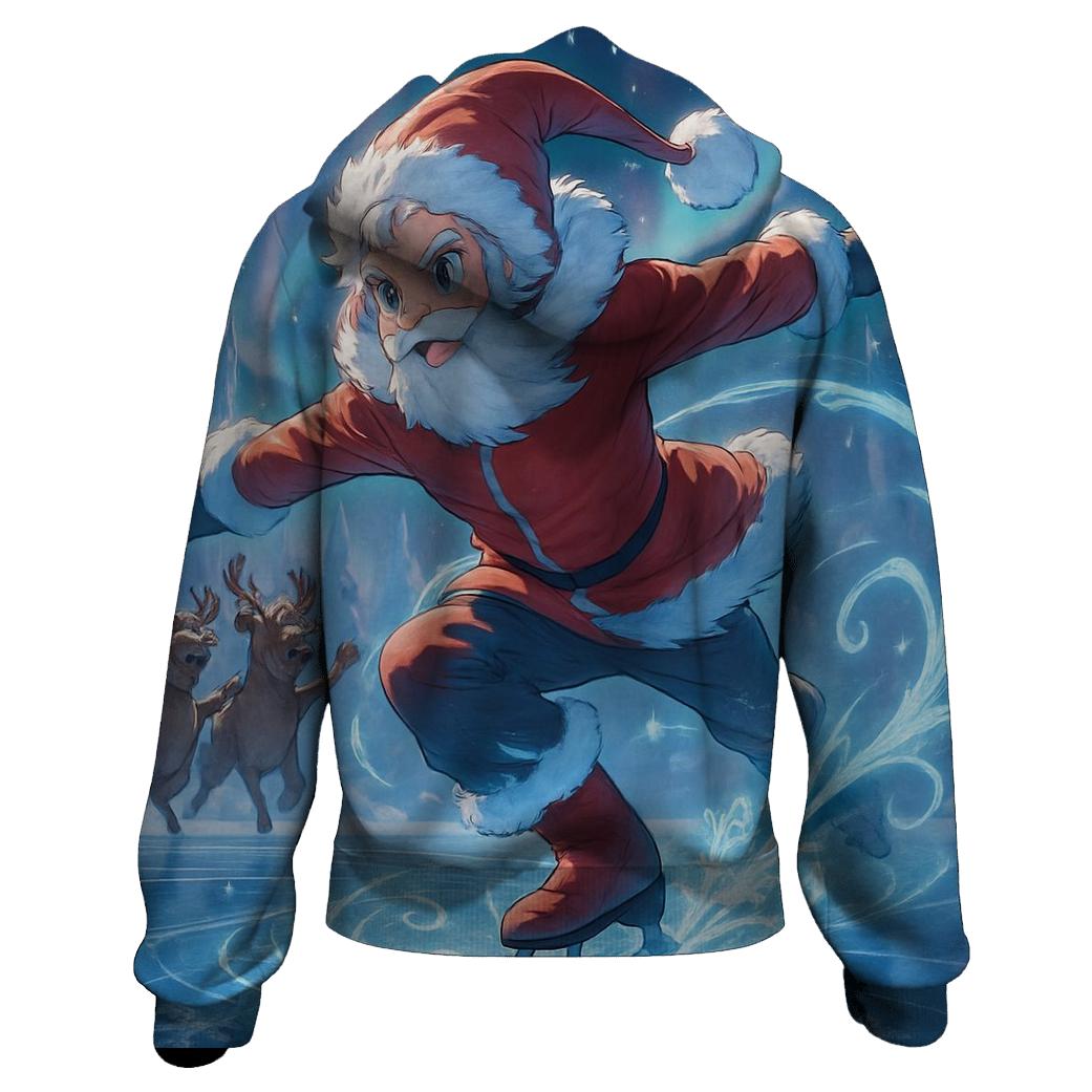 Frostbound Skate Santa hoodie trends