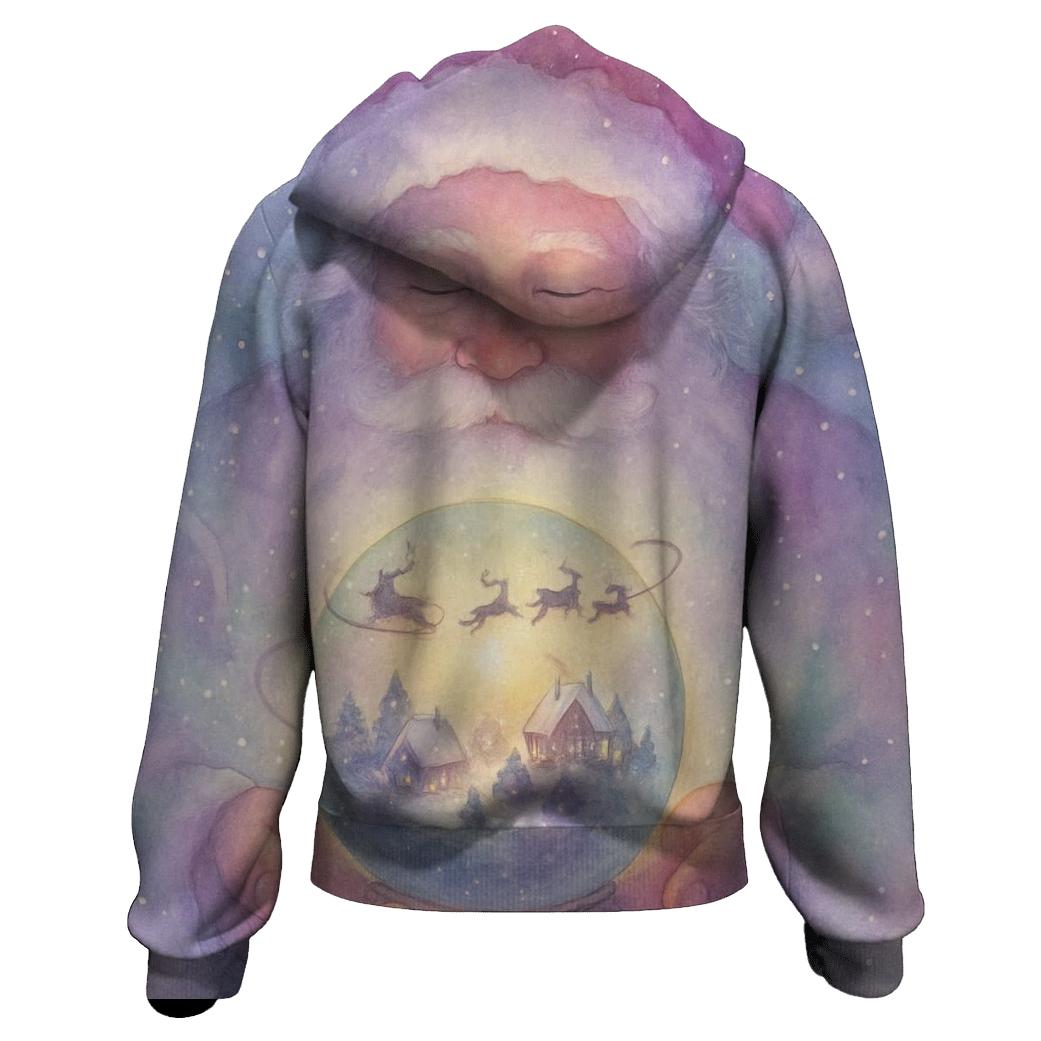 Pocket Planet Santa hoodie styles