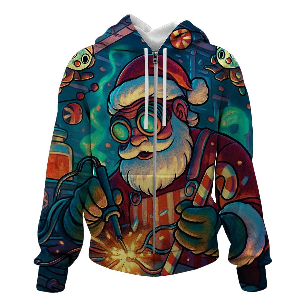 Candy Circuit Santa hoodie designs