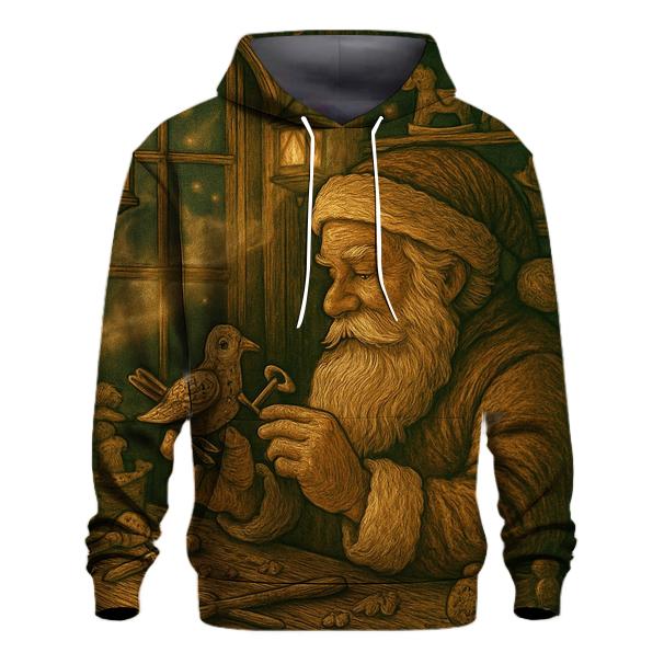 Woodland Toymaker Santa zip-up hoodies