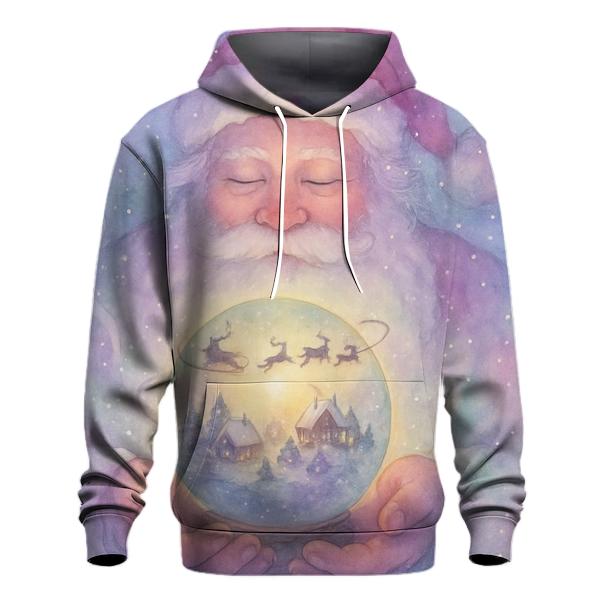 Pocket Planet Santa designer hoodies