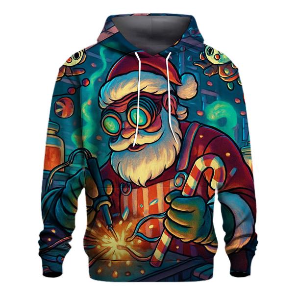 Candy Circuit Santa embroidered hoodies