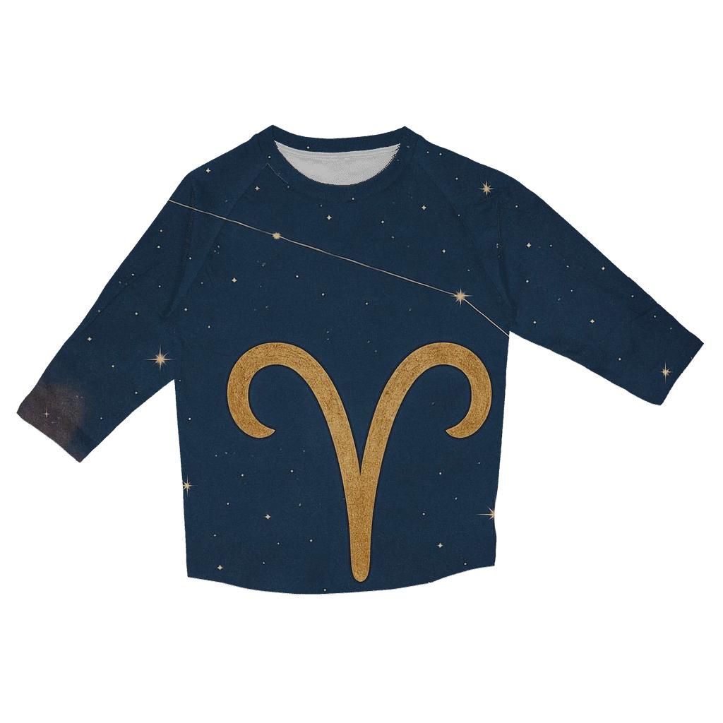 Celestial Aries Constellation Map trendy 3/4 sleeve tops