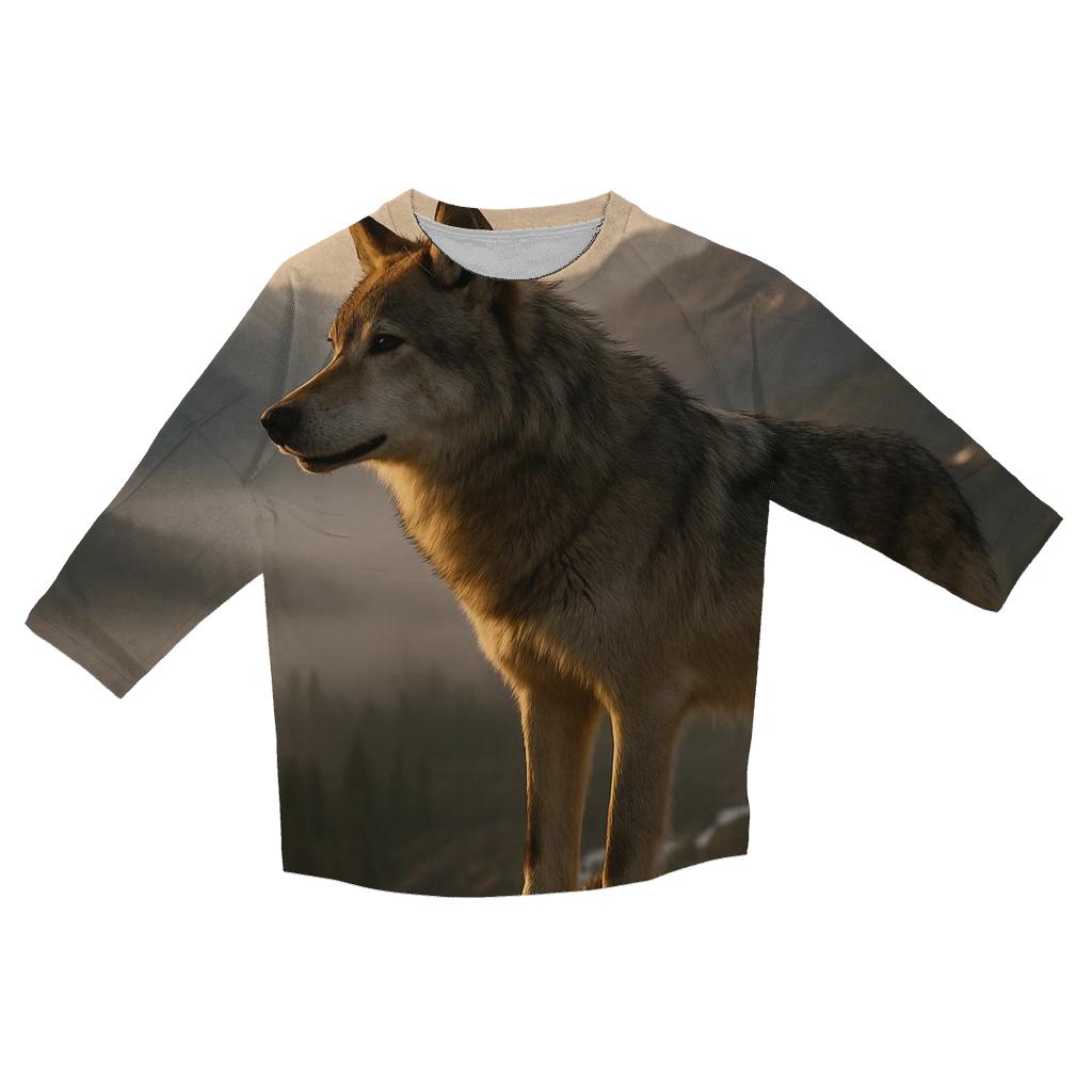 Mountain Alpha Watch printed three quarter sleeve shirts