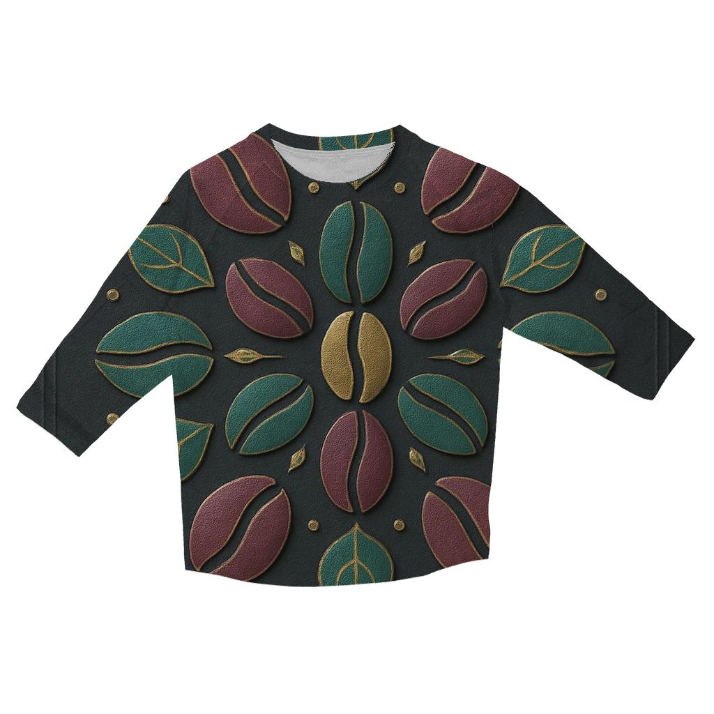 Bean Bloom Mandala trendy 3/4 sleeve tops