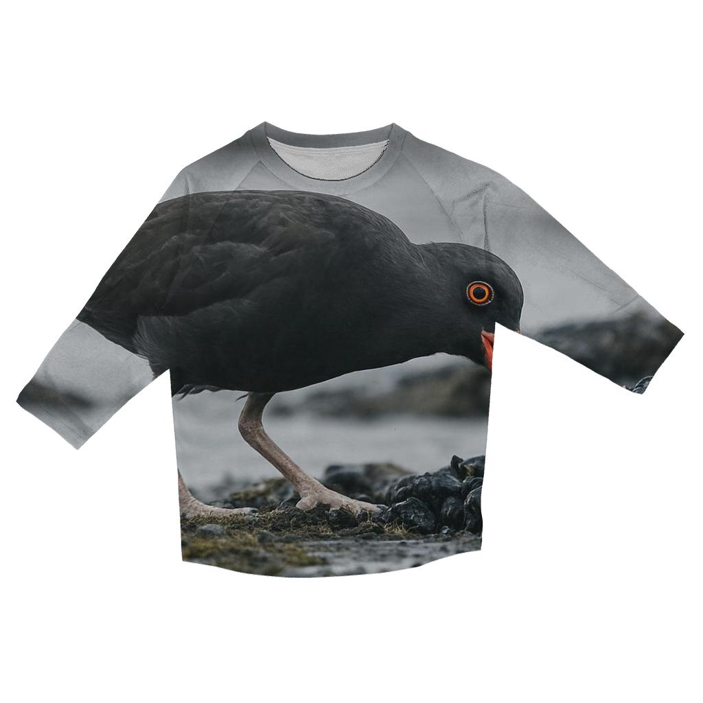 Tideline Forage — Black Oystercatcher trendy 3/4 sleeve tops