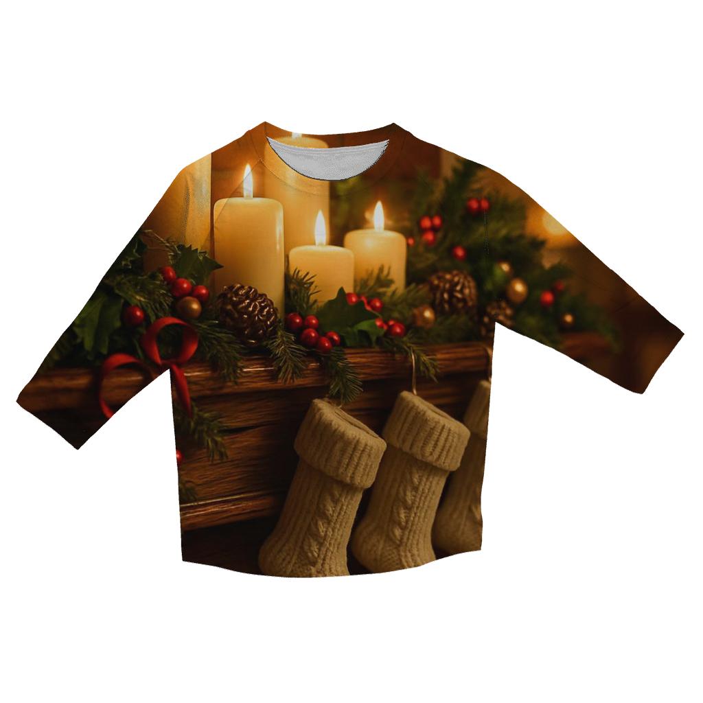 Hearthside Stocking Morning printed three quarter sleeve shirts