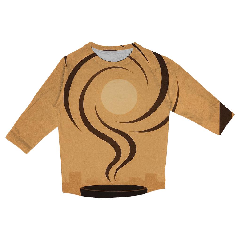 Steam Spiral Sunrise fashion 3/4 sleeve shirts