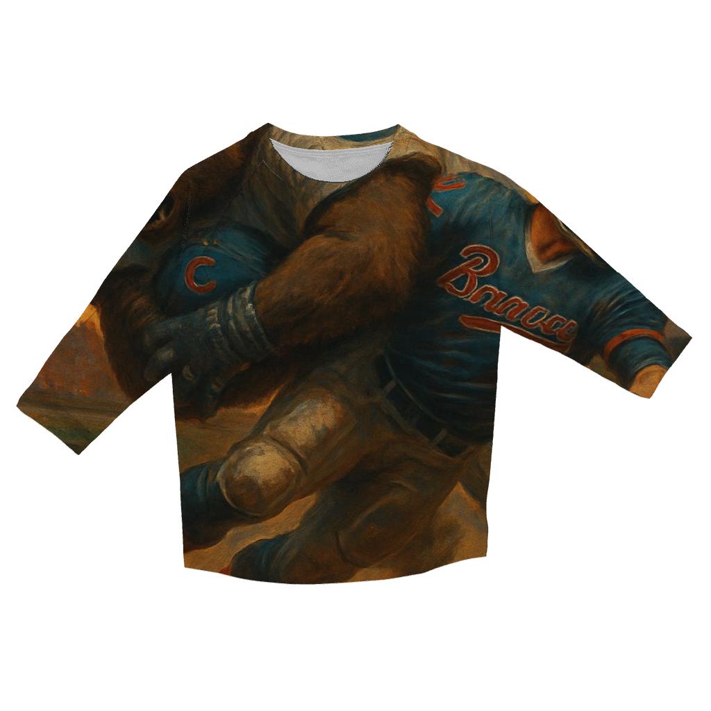 Cubs Bear Sack At Turner Field personalized 3/4 sleeve tees