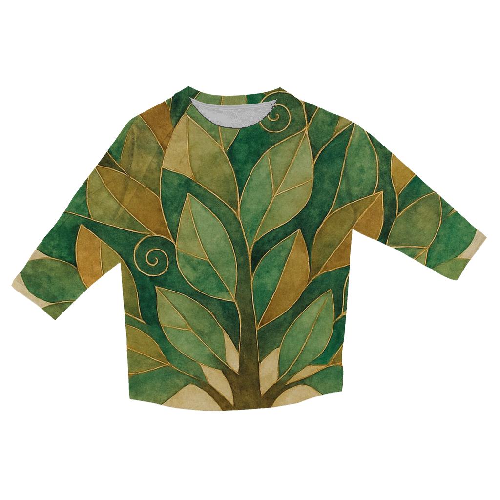 Verdant Harmony cotton quarter sleeve shirts
