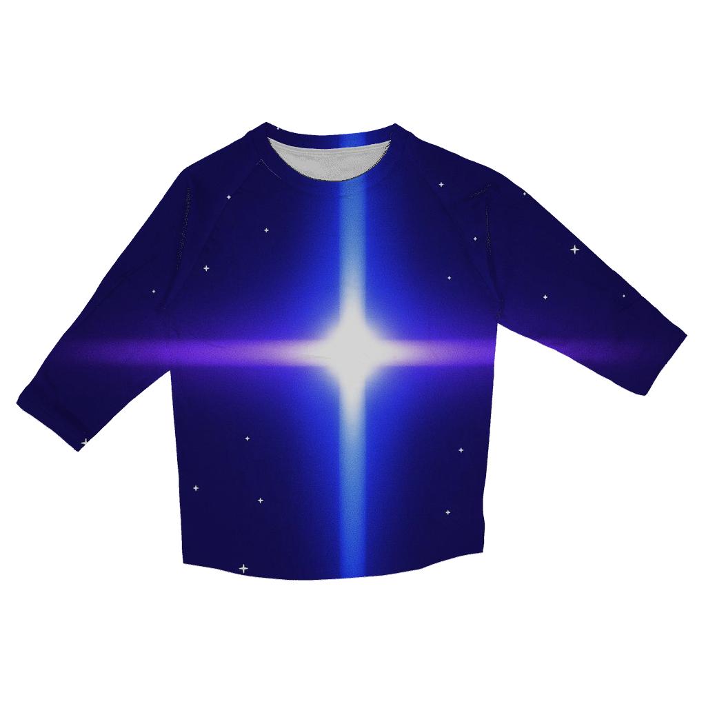 Pulsar Beam Cross printed three quarter sleeve shirts