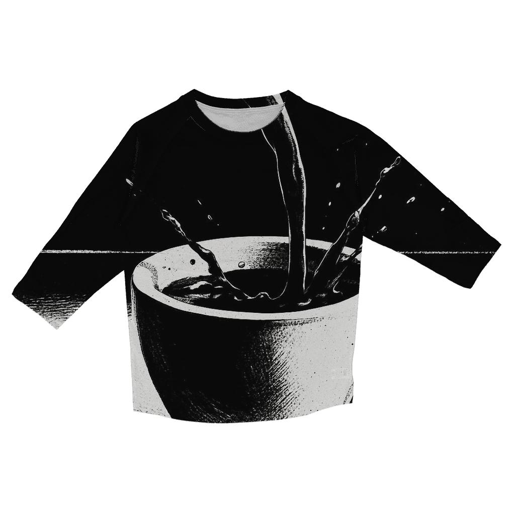 Espresso Shot Arc custom 3/4 sleeve shirts