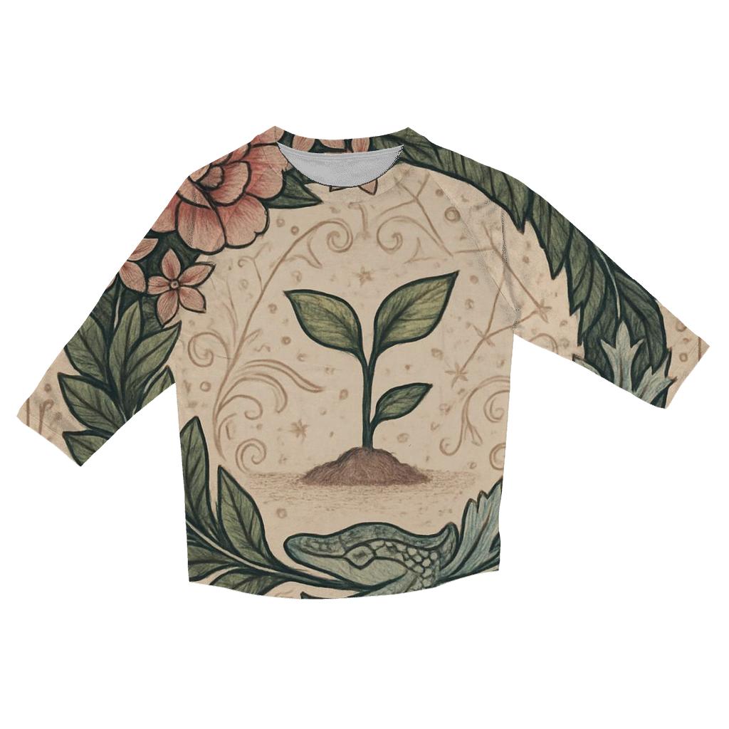 Garden Of Endless Seasons fashion 3/4 sleeve shirts