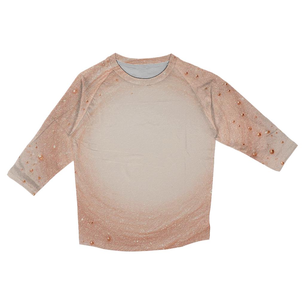 Rose Gold Halo printed three quarter sleeve shirts