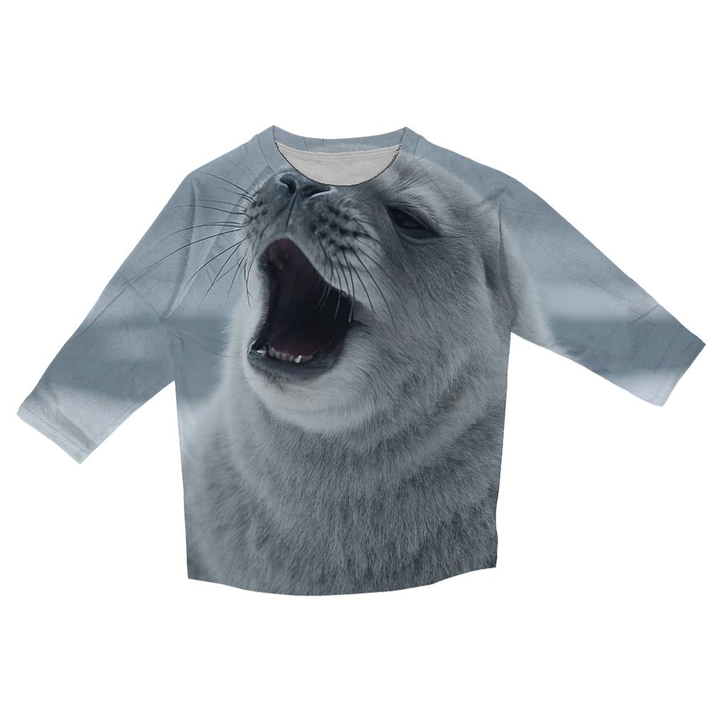 Glacial Articulate — Weddell Seal Pup personalized 3/4 sleeve tees