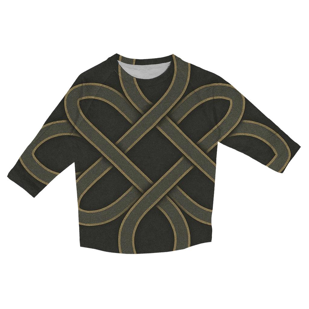 Interlace Of Peace custom 3/4 sleeve shirts