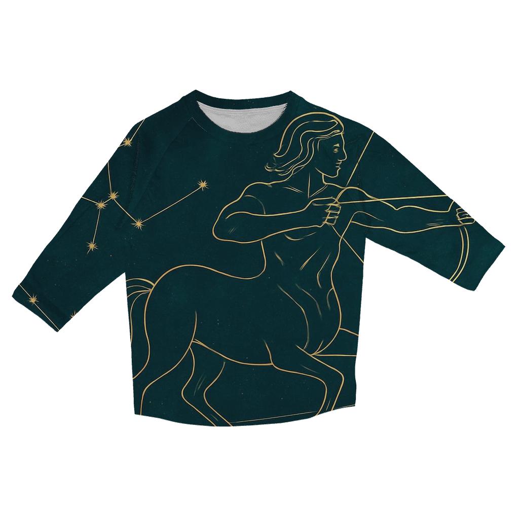 Sagittarius Archer Star Map custom 3/4 sleeve shirts