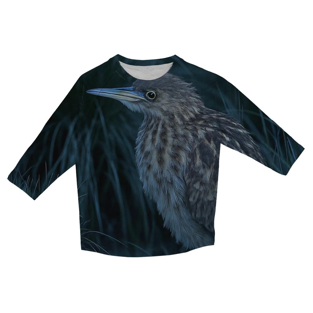 Sedge Sentinel — American Bittern Juvenile printed three quarter sleeve shirts