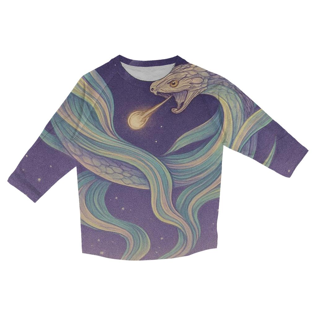 Aurora Silk Ouroboros cotton quarter sleeve shirts