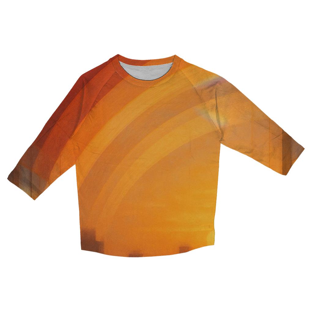 Sunset Prism Curve casual three quarter sleeve shirts