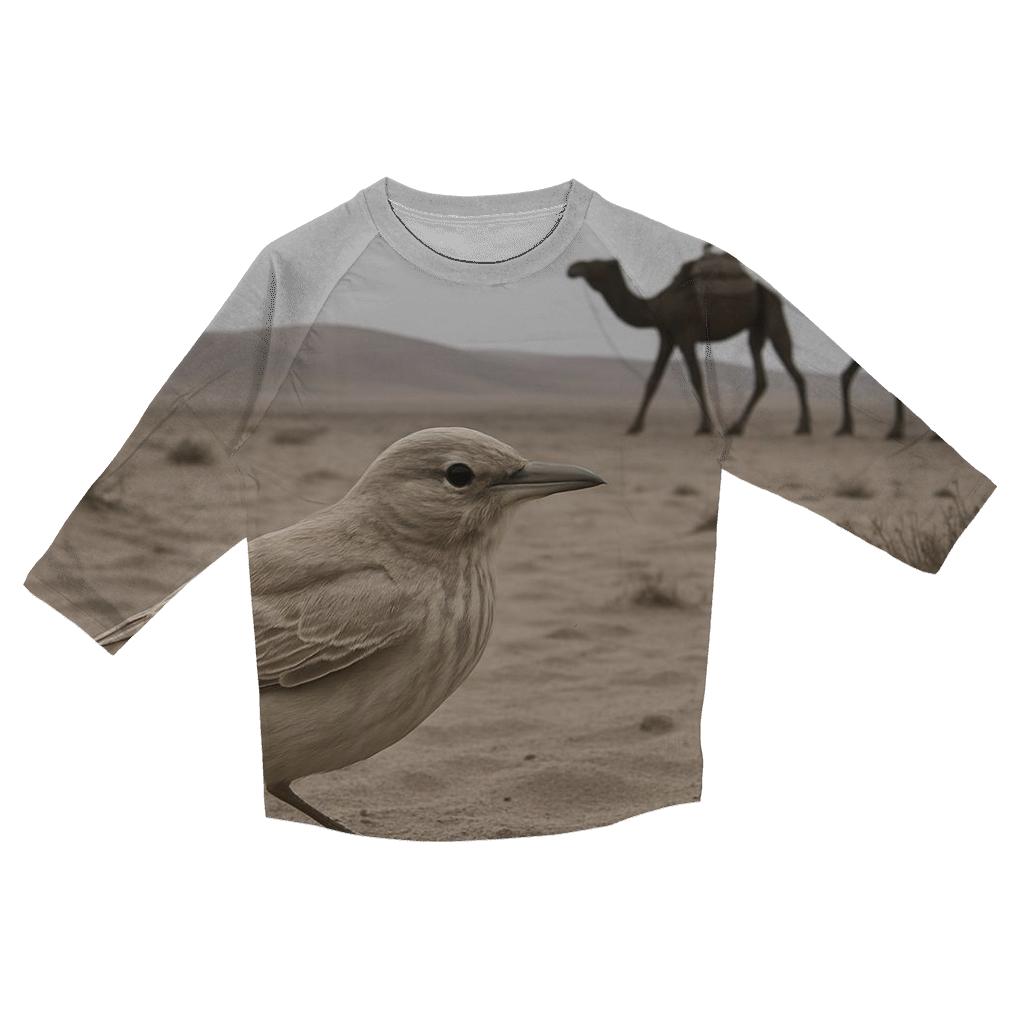 Dune Crossing — Dromedary Caravan Gull printed three quarter sleeve shirts