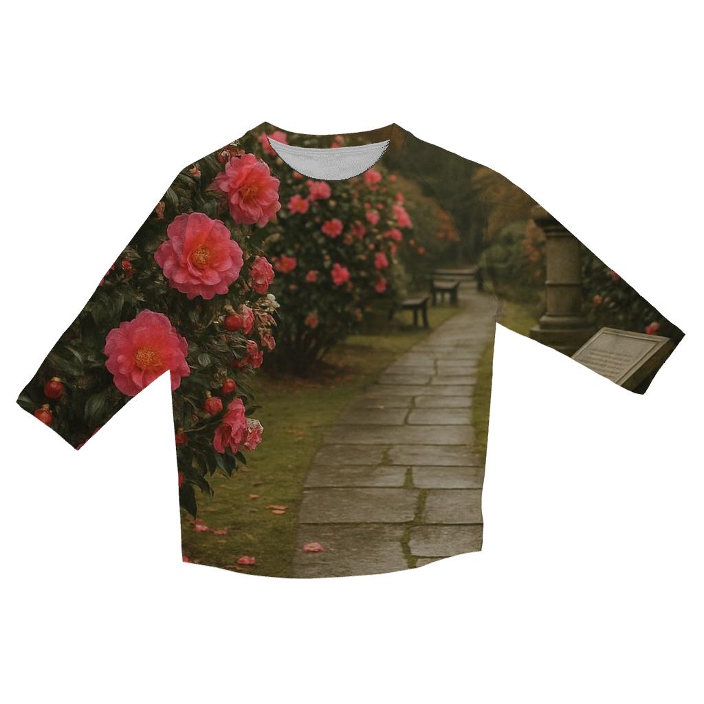 Historic Camellia Garden Path personalized 3/4 sleeve tees