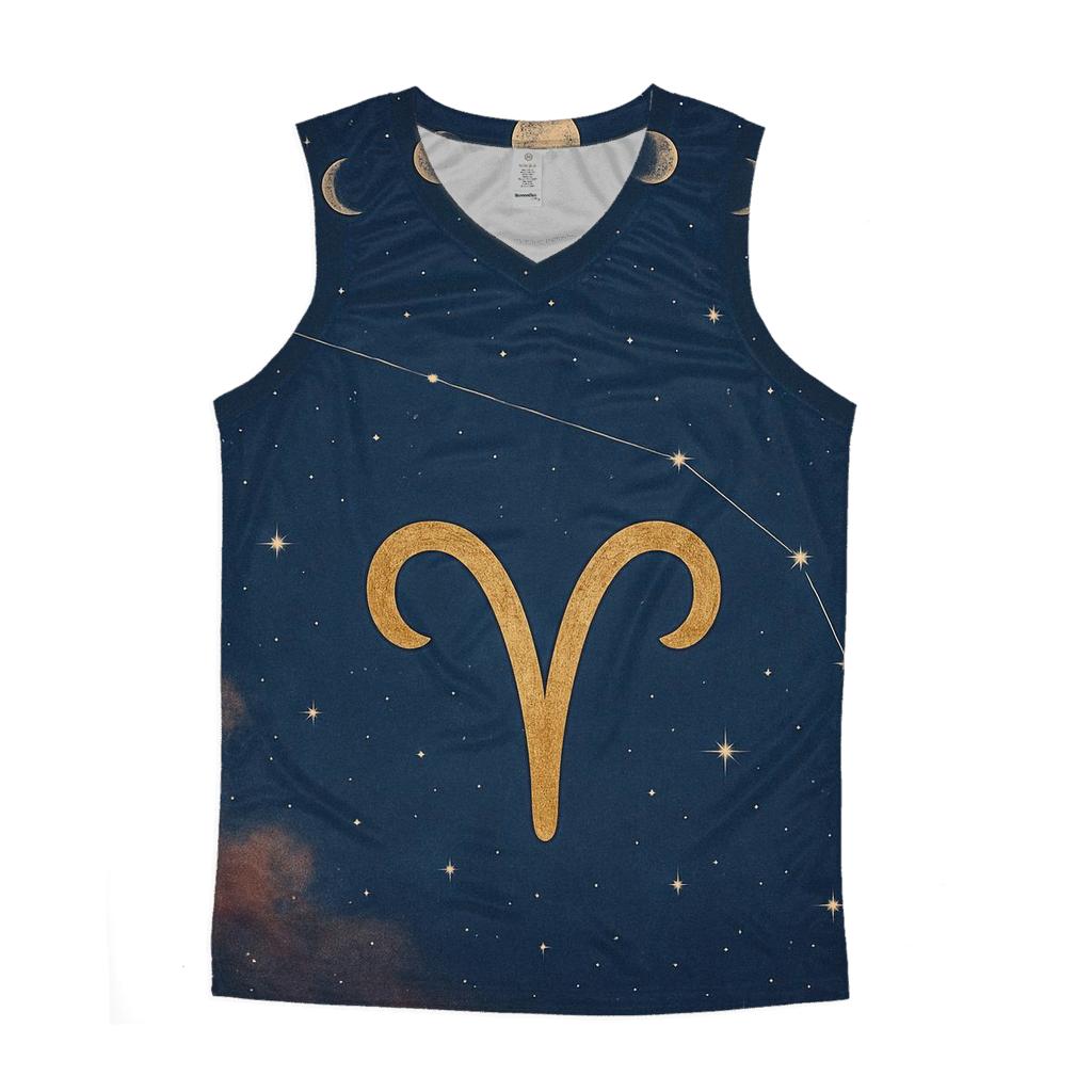 Celestial Aries Constellation Map casual summer tank tops
