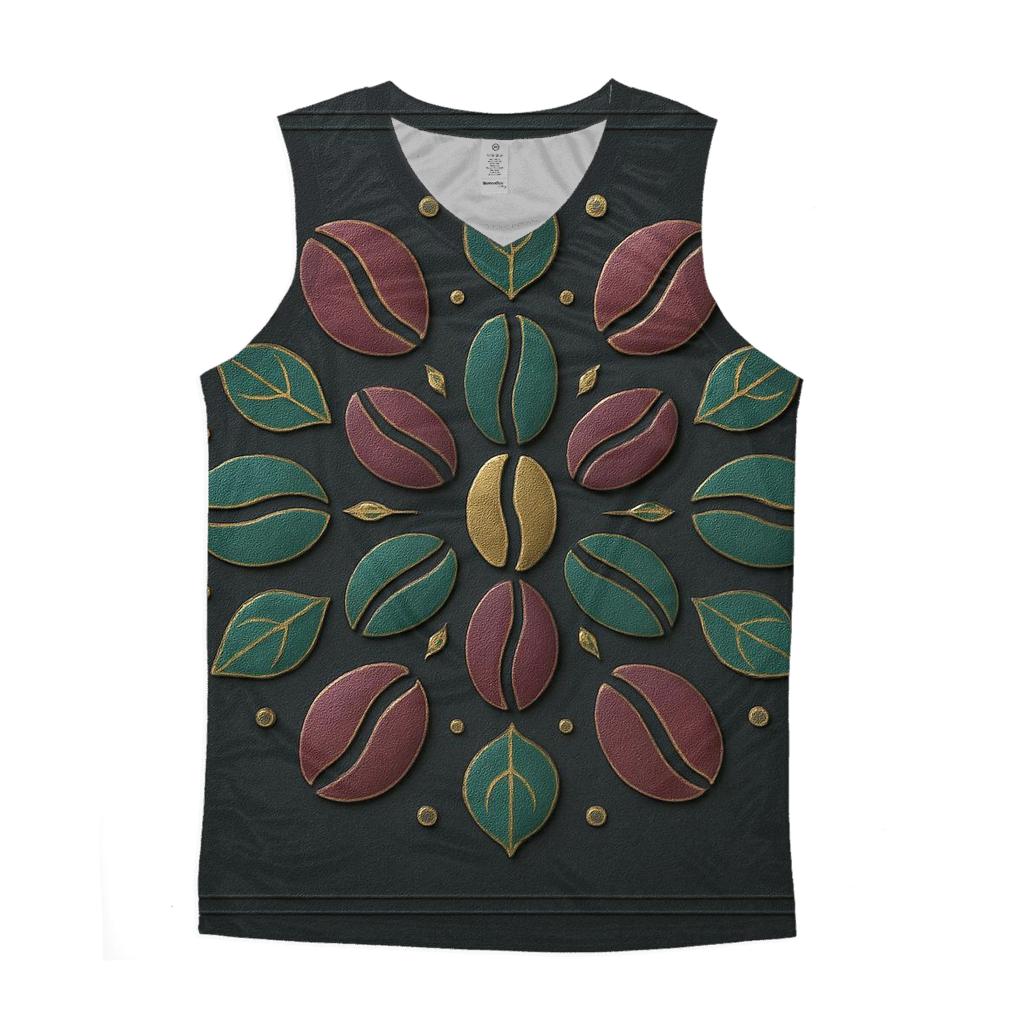 Bean Bloom Mandala graphic print tank tops