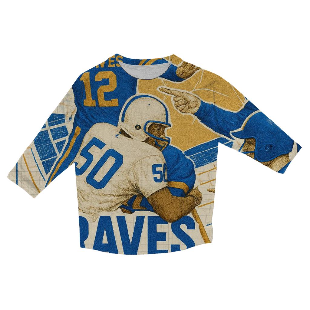 Seamless Rivalry Montage custom 3/4 sleeve shirts