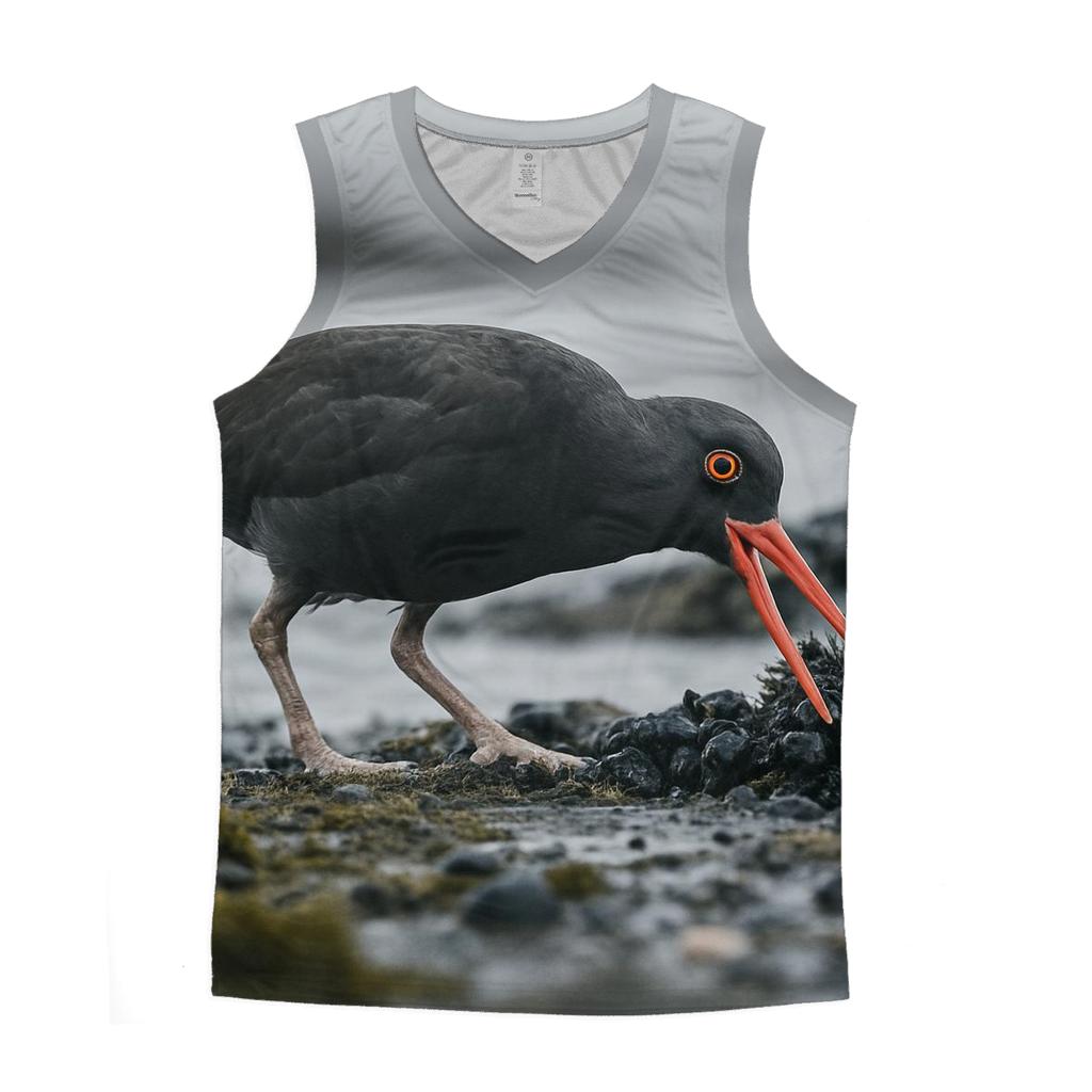 Tideline Forage — Black Oystercatcher sports performance tank tops