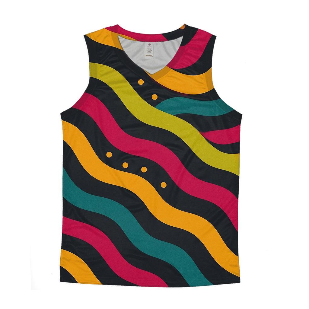 Acid Rainbow Tracks stylish racerback tanks