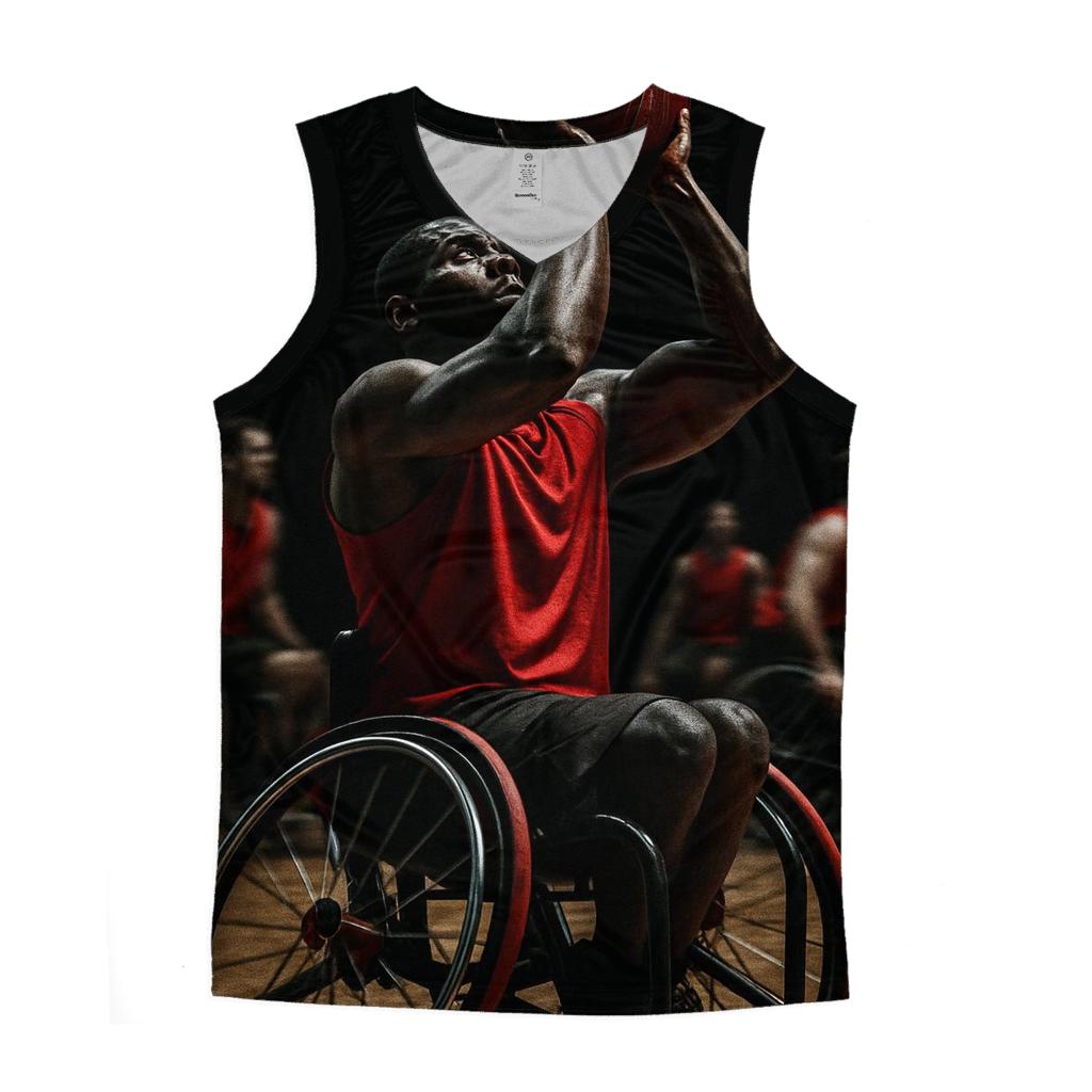 Adaptive Wheelchair Basketball trendy fitted tank tops