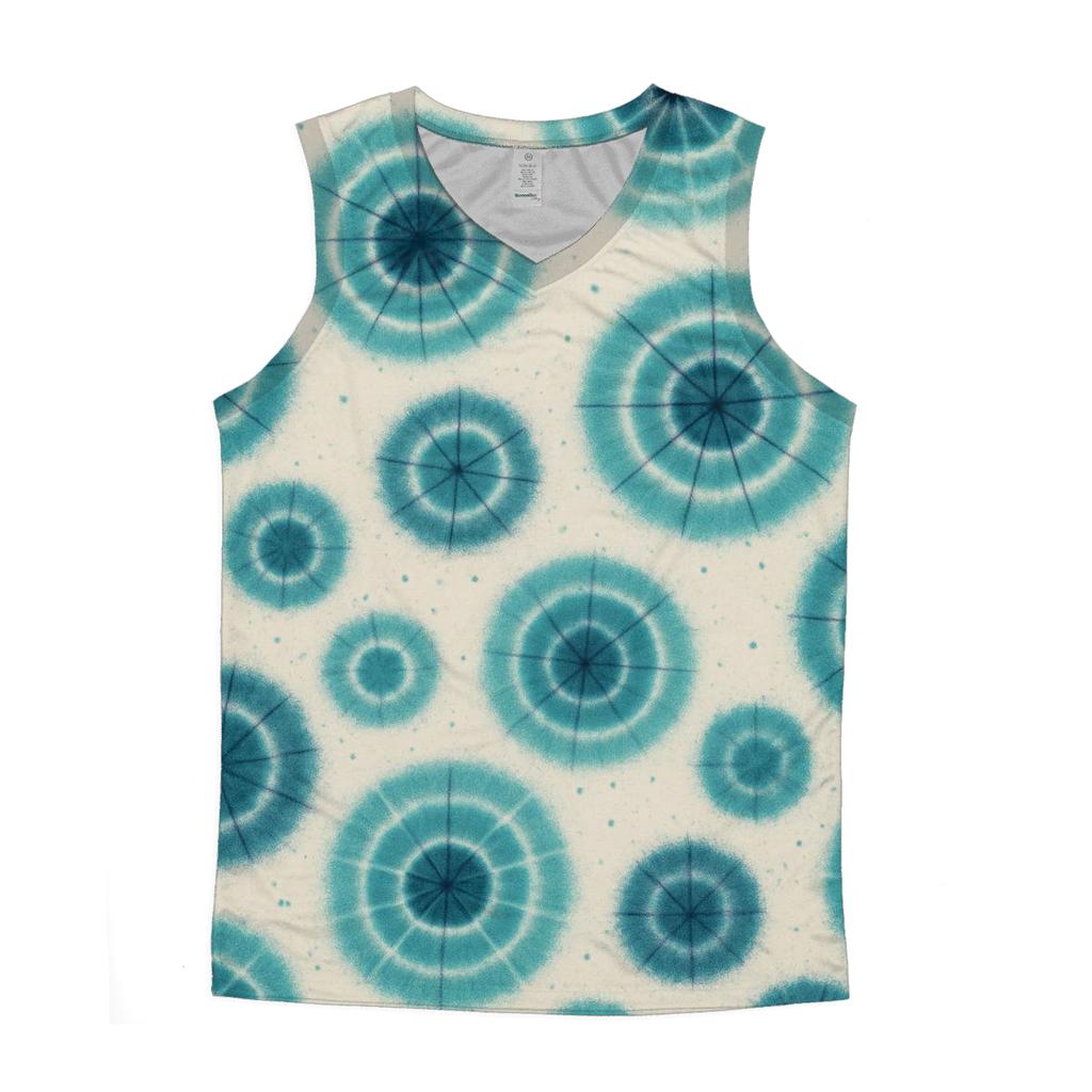 Kumo Spider Cluster Aqua graphic print tank tops