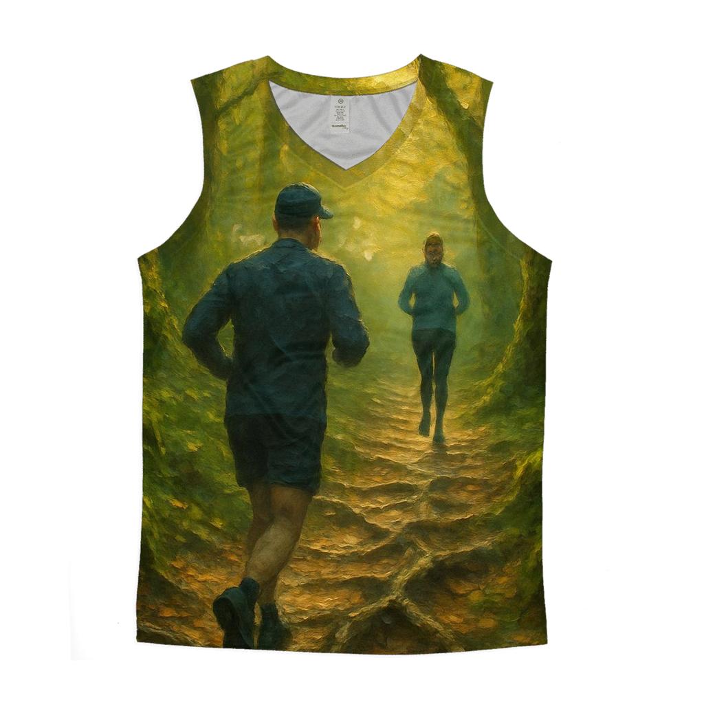 Trail Running Forest Canopy cotton sleeveless tops