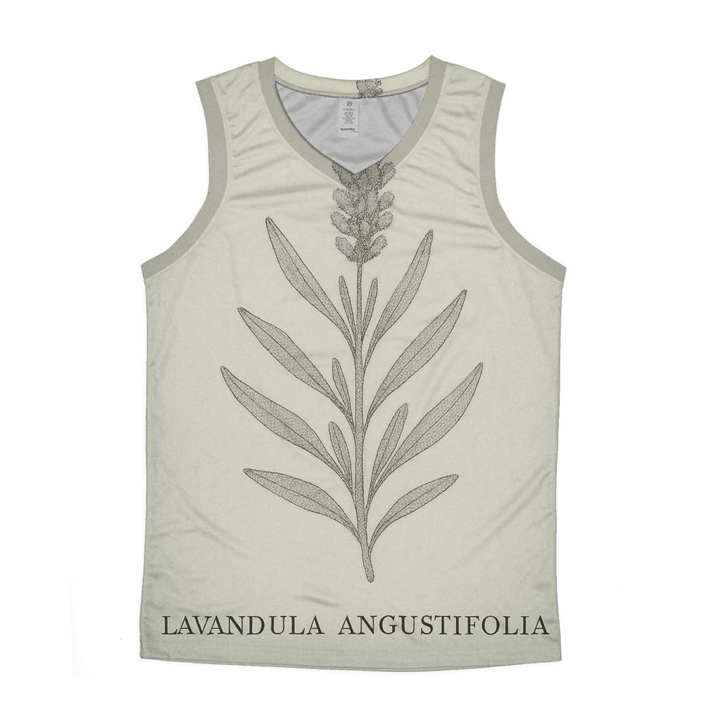 Faded Floral Botanical Plate sports performance tank tops