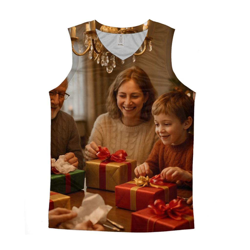Family Gift Table graphic print tank tops